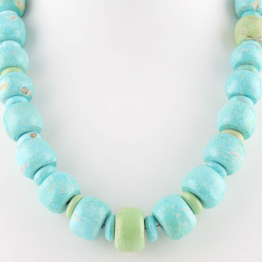 Turquoise and Gaspeite Necklace