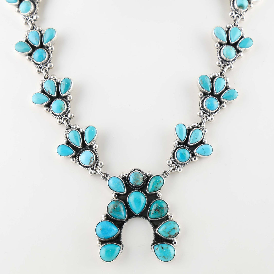 Turquoise Squash Blossom Necklace