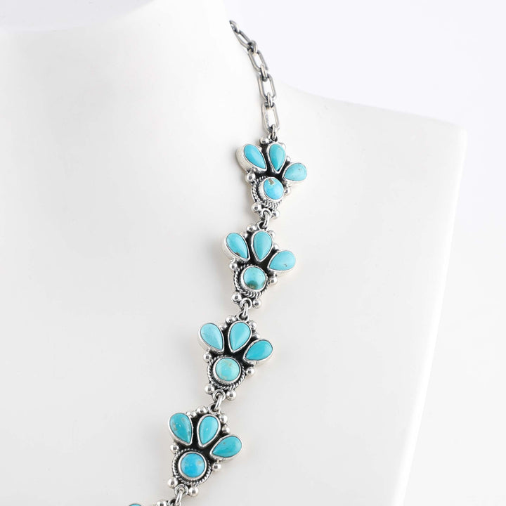 Turquoise Squash Blossom Necklace