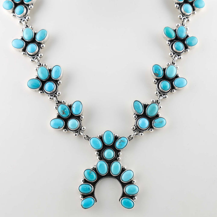 Turquoise Squash Blossom Necklace