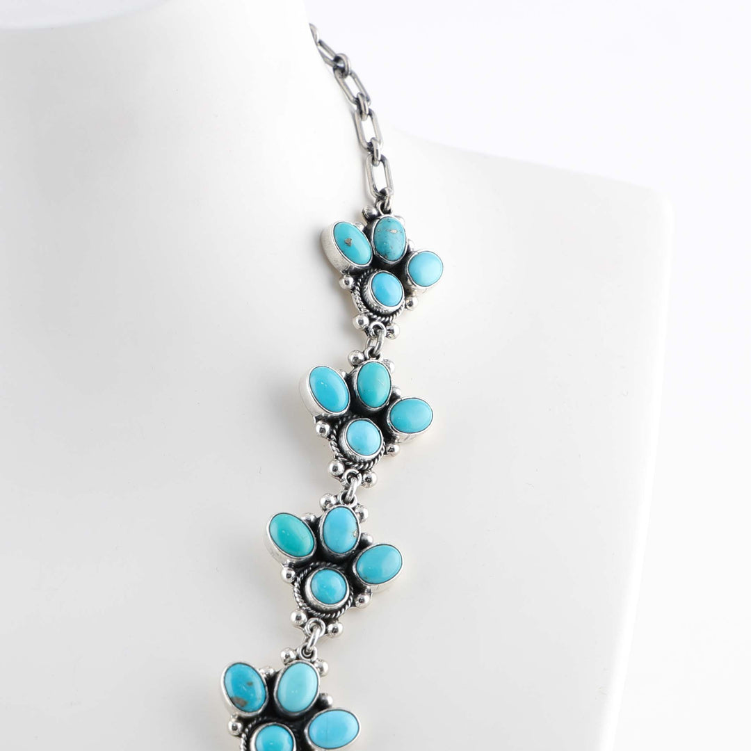 Turquoise Squash Blossom Necklace