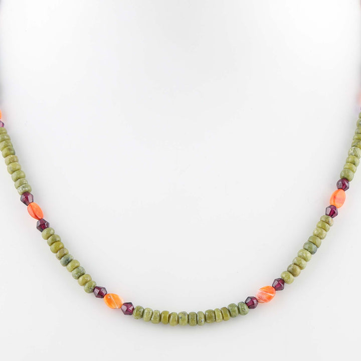 Multi-Stone Bead Necklace