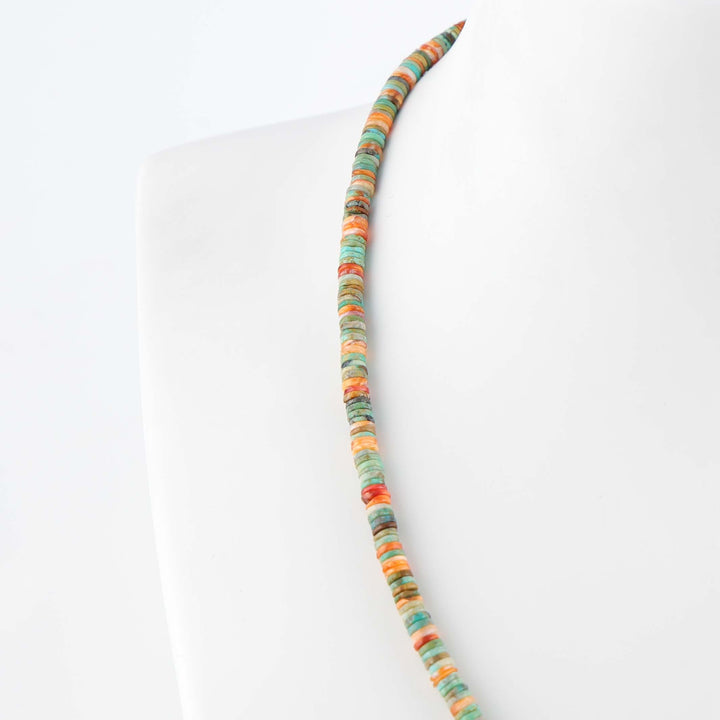 Turquoise and Spiny Oyster Shell Necklace