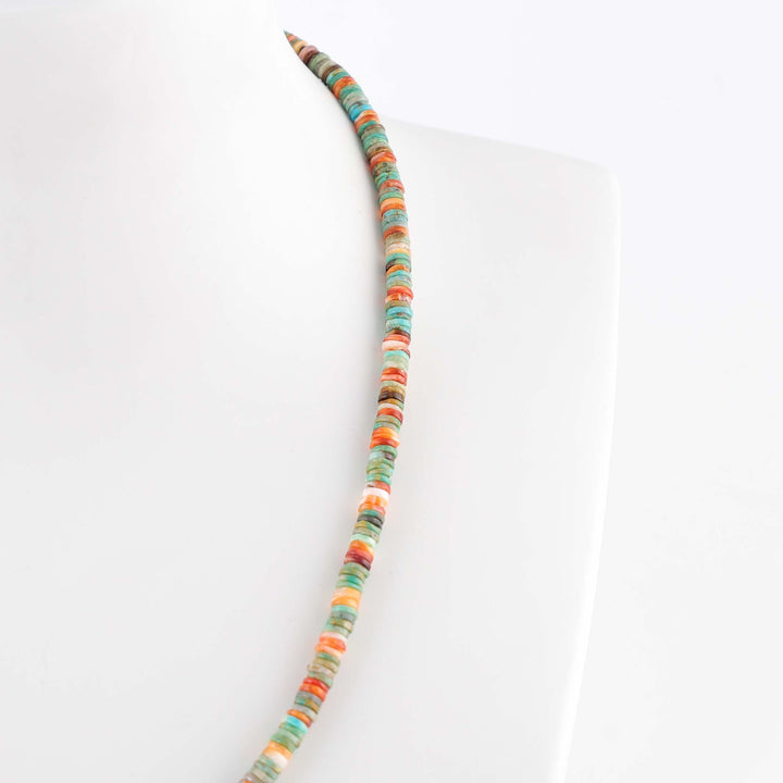 Turquoise and Spiny Oyster Shell Necklace