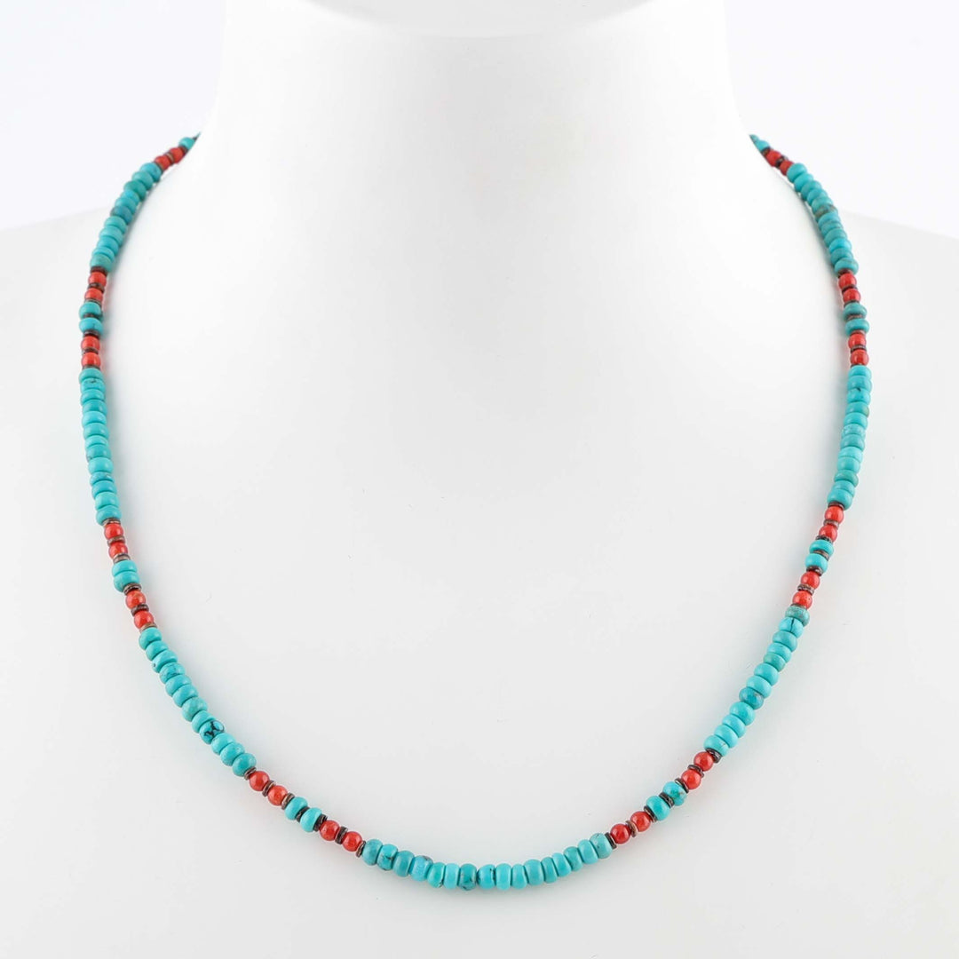 Turquoise and Coral Necklace