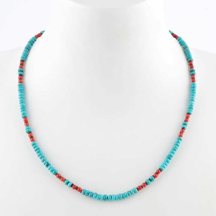 Turquoise and Coral Necklace