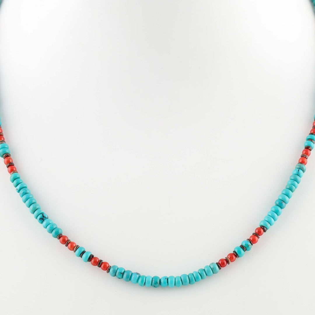 Turquoise and Coral Necklace