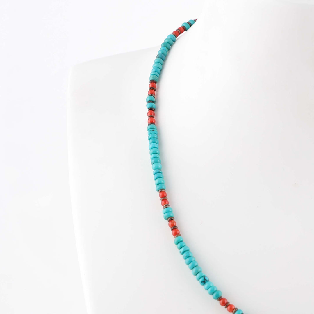 Turquoise and Coral Necklace