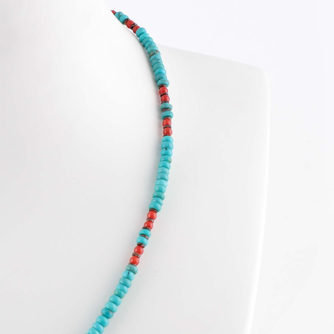 Turquoise and Coral Necklace