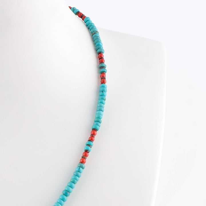 Turquoise and Coral Necklace
