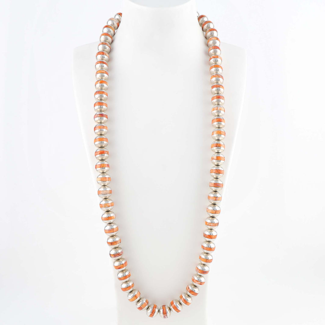 Spiny Oyster Bead Necklace