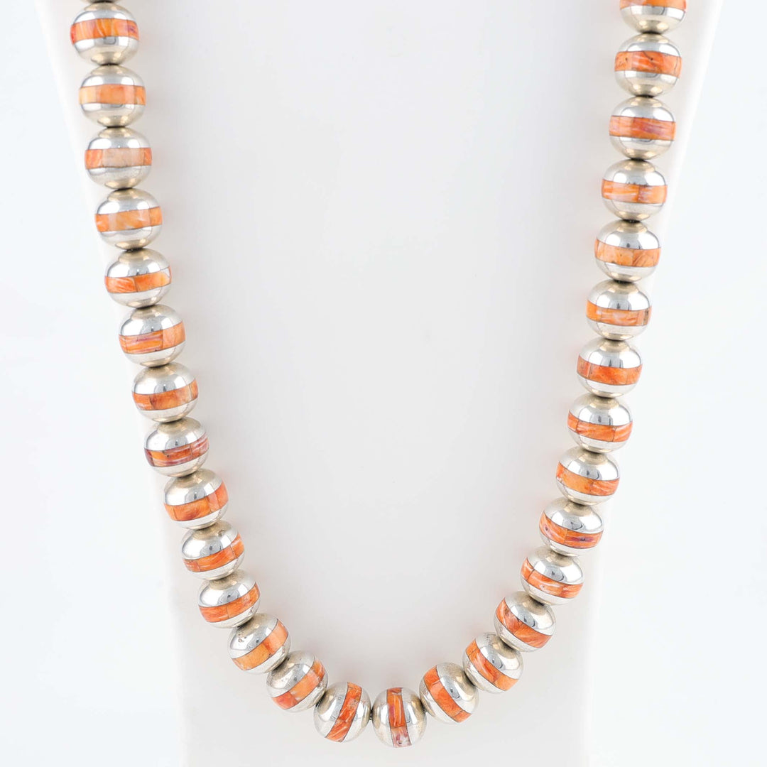 Spiny Oyster Bead Necklace
