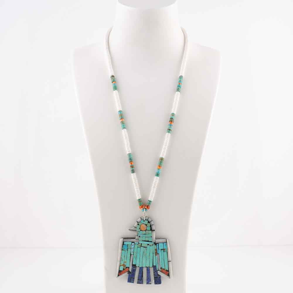 Inlay Thunderbird Necklace