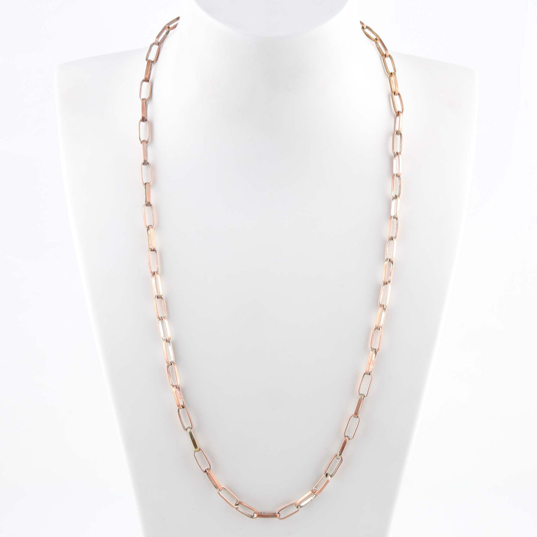 Brass Hopi Chain Necklace (16ga., 24”)