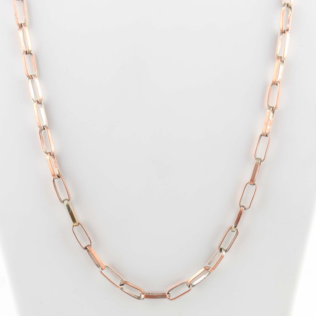 Brass Hopi Chain Necklace (16ga., 24”)