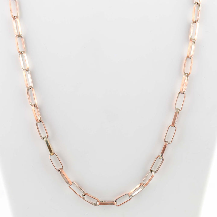 Brass Hopi Chain Necklace (16ga., 24”)