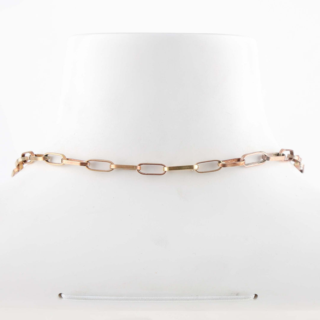 Brass Hopi Chain Necklace (16ga., 24”)