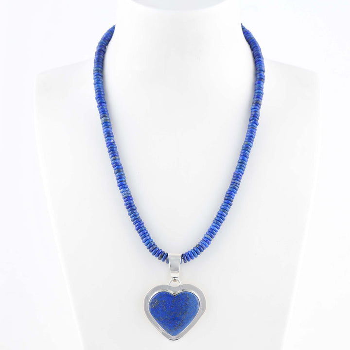 Lapis Heart Necklace