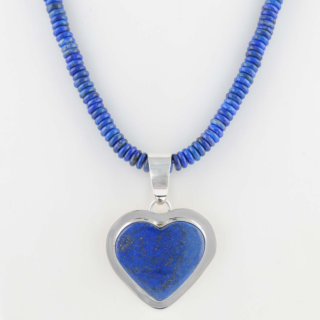 Lapis Heart Necklace