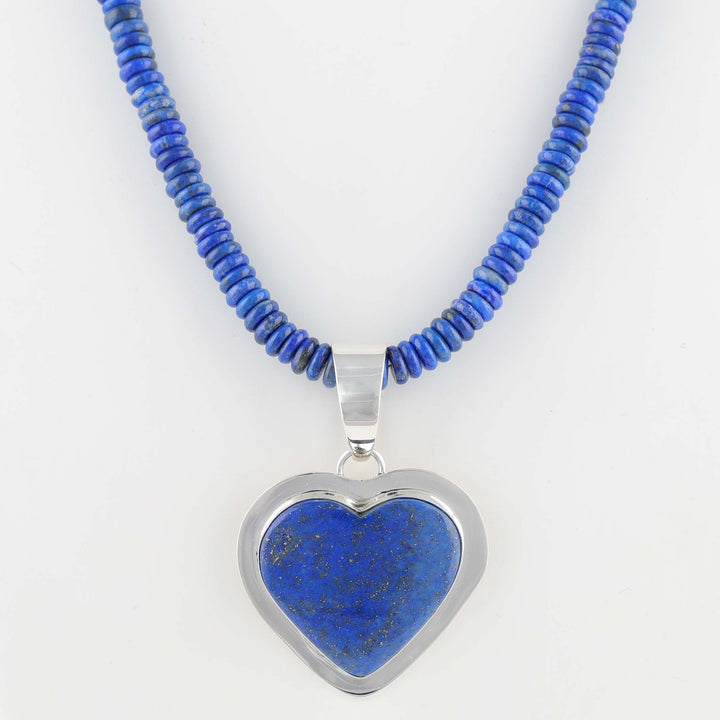 Lapis Heart Necklace