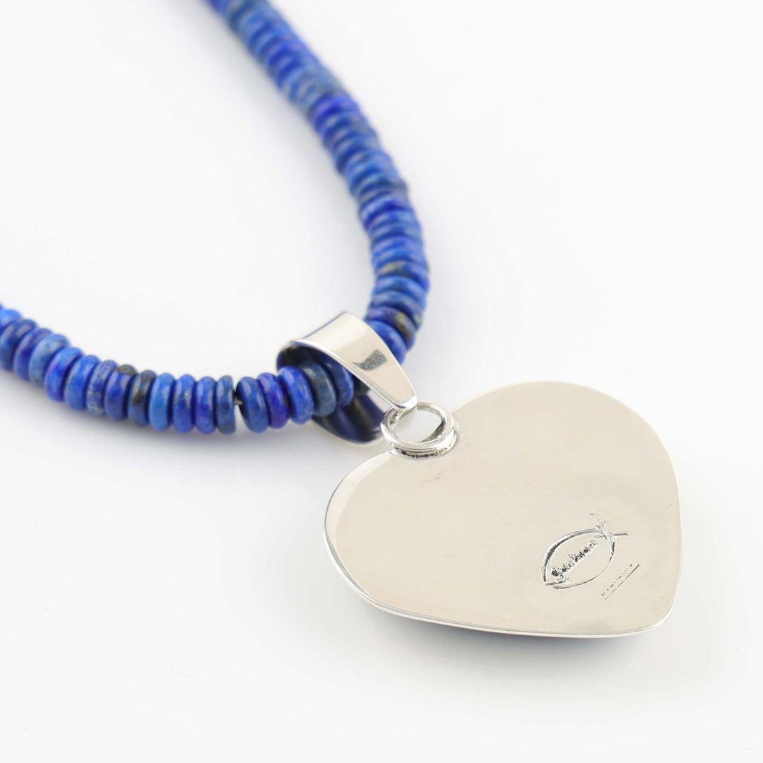 Lapis Heart Necklace