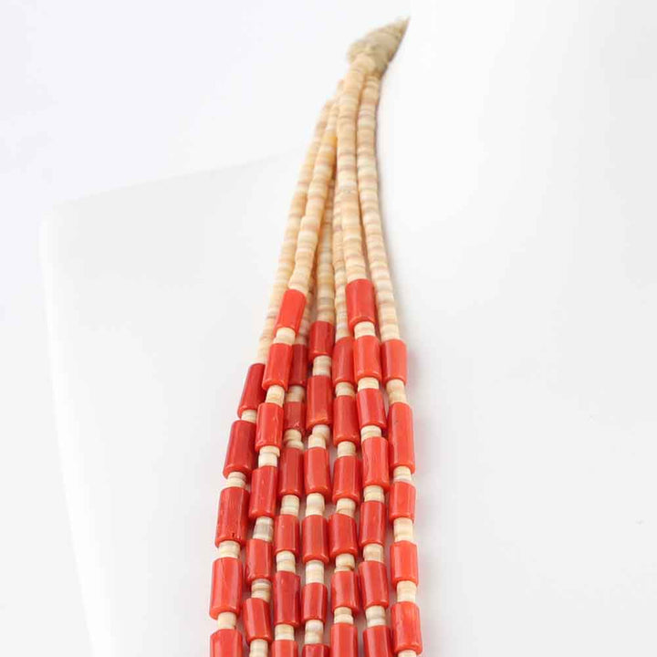 1980s Coral and Shell Necklace