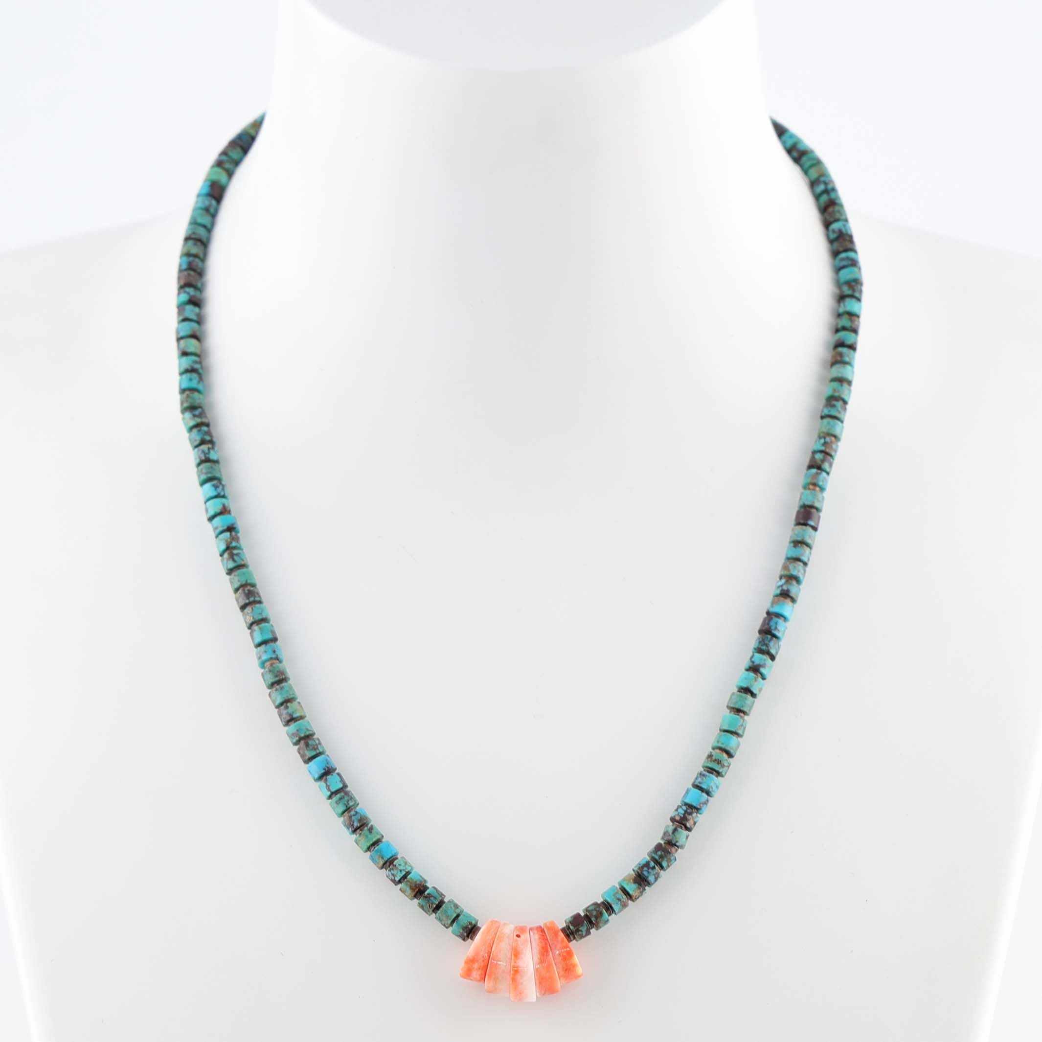 Turquoise and Spiny Oyster Necklace – Garland's