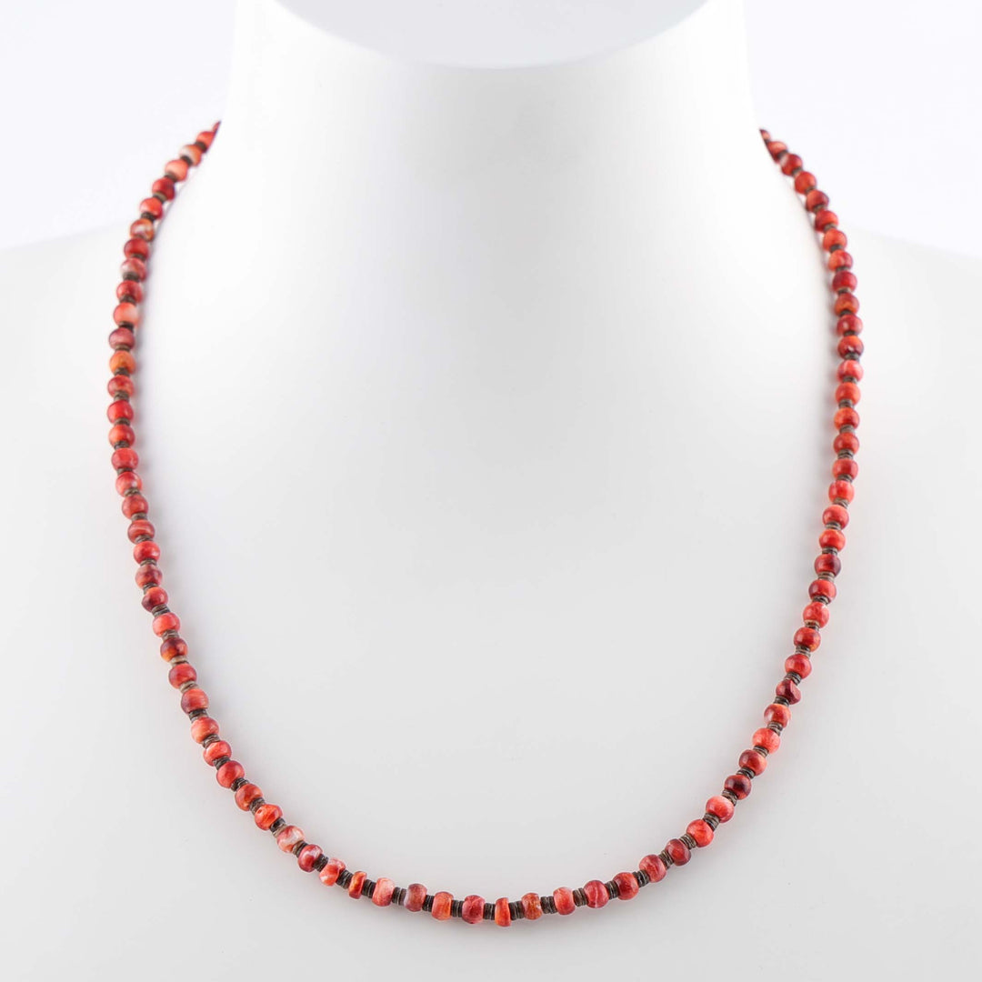 Spiny Oyster Bead Necklace