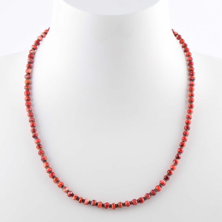 Spiny Oyster Bead Necklace