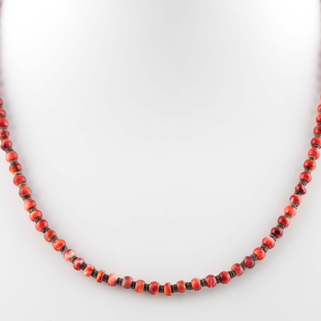 Spiny Oyster Bead Necklace
