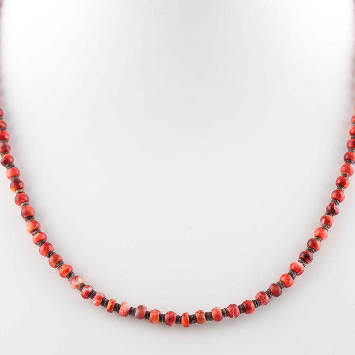 Spiny Oyster Bead Necklace