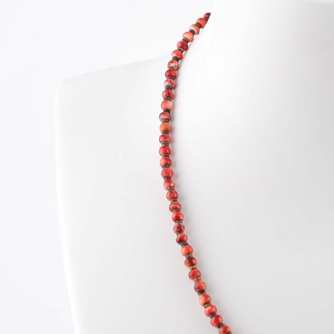 Spiny Oyster Bead Necklace