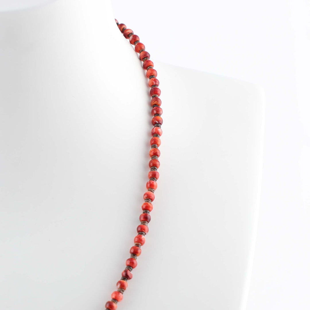 Spiny Oyster Bead Necklace