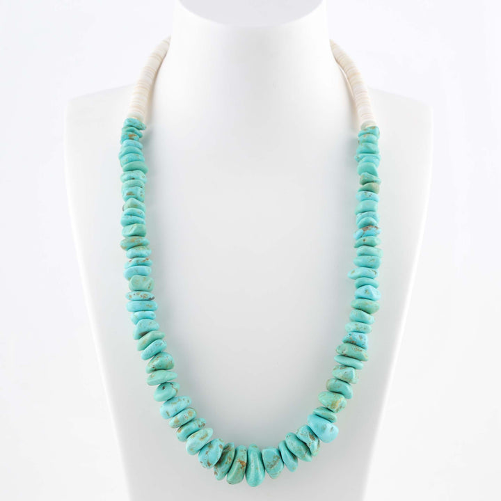 Turquoise and Shell Necklace