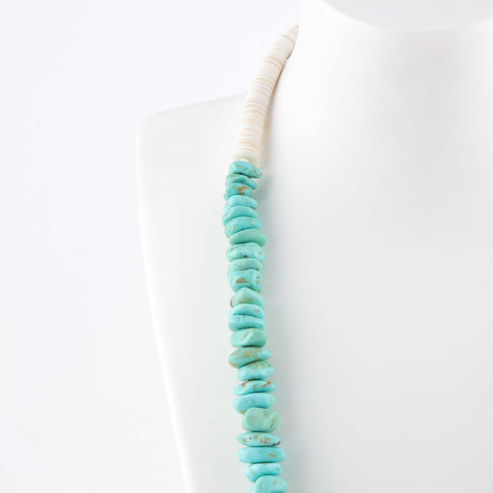 Turquoise and Shell Necklace