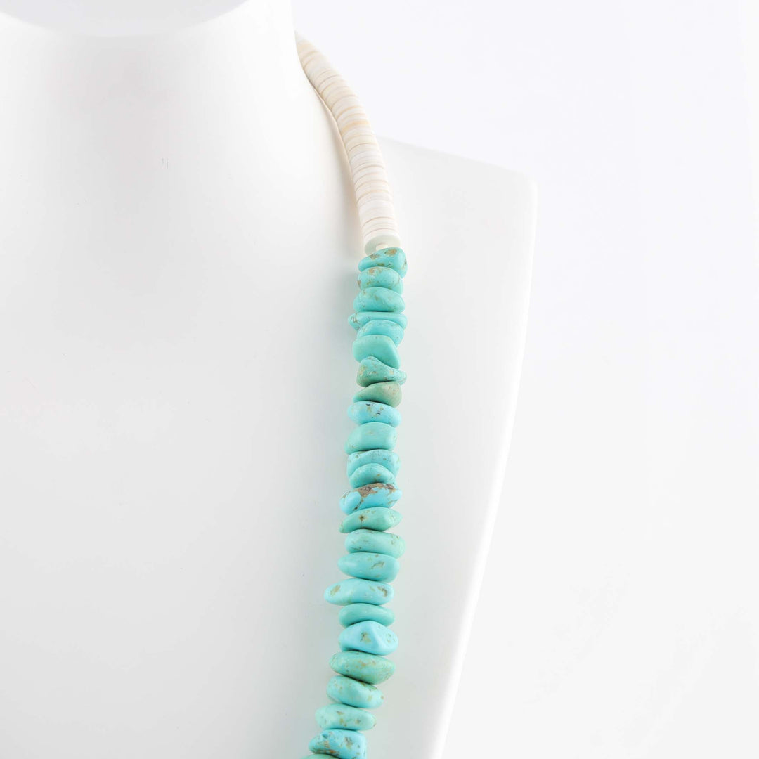 Turquoise and Shell Necklace