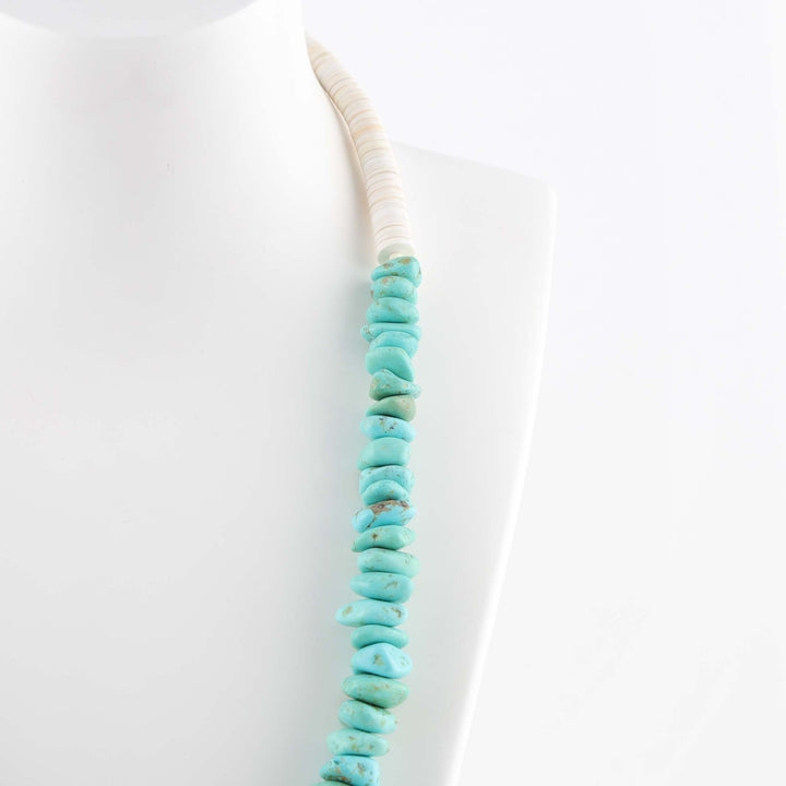 Turquoise and Shell Necklace