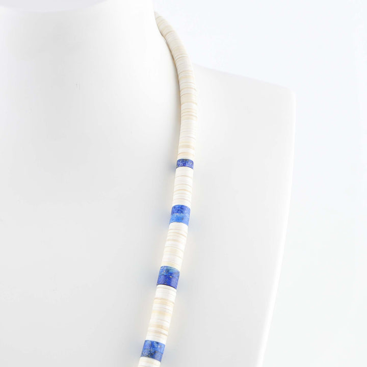 Lapis and Shell Necklace