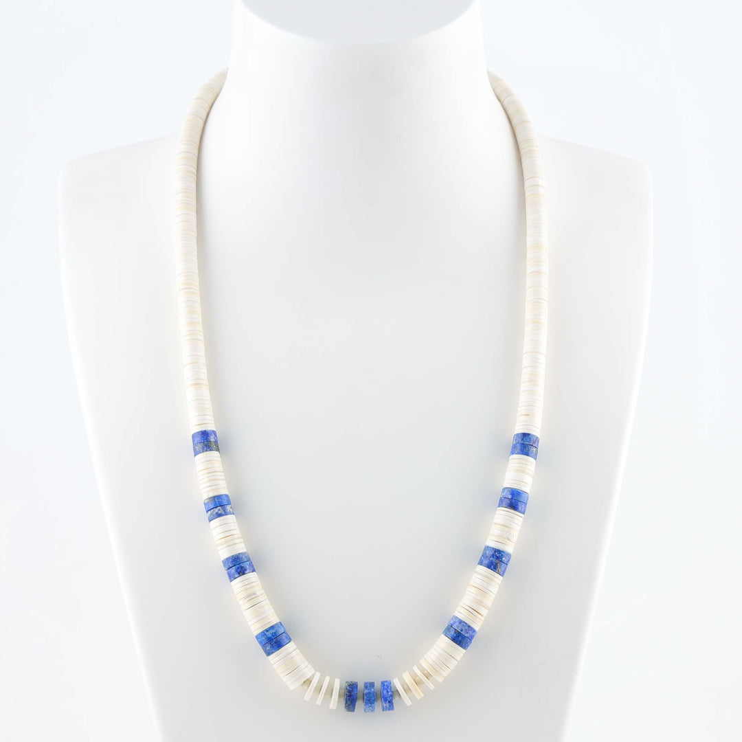 Lapis and Shell Necklace