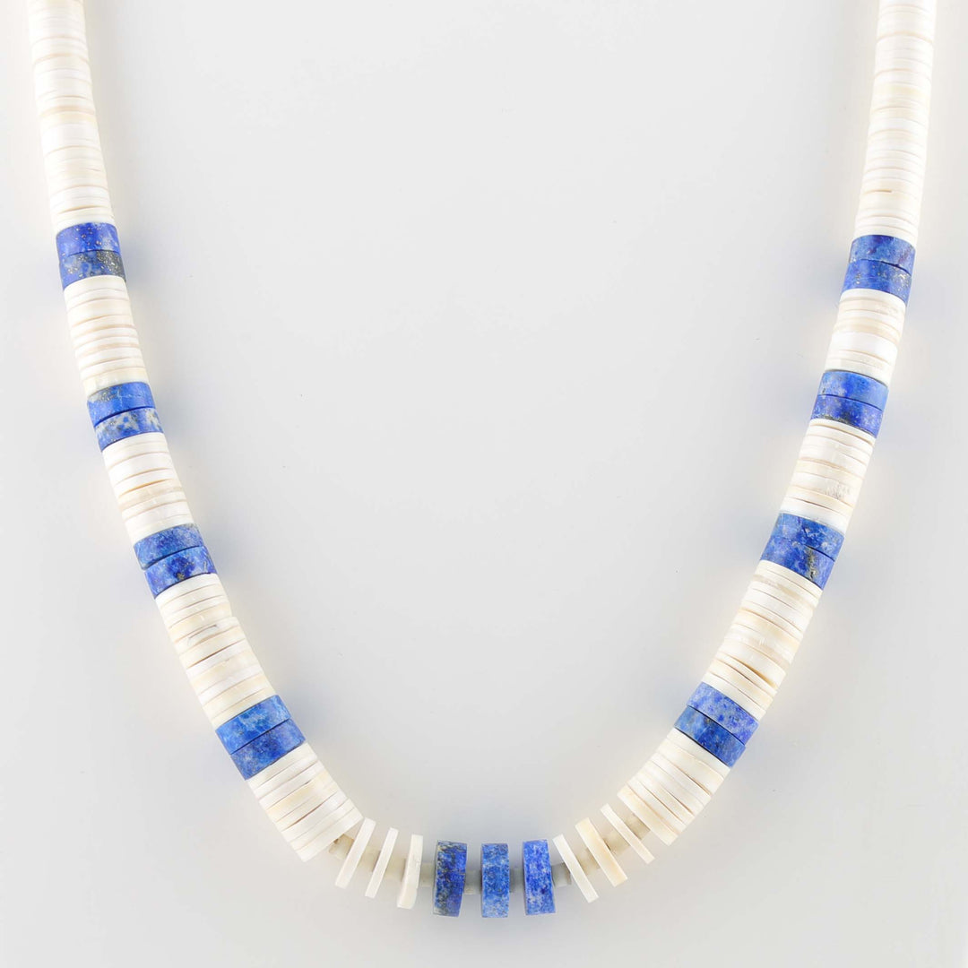 Lapis and Shell Necklace