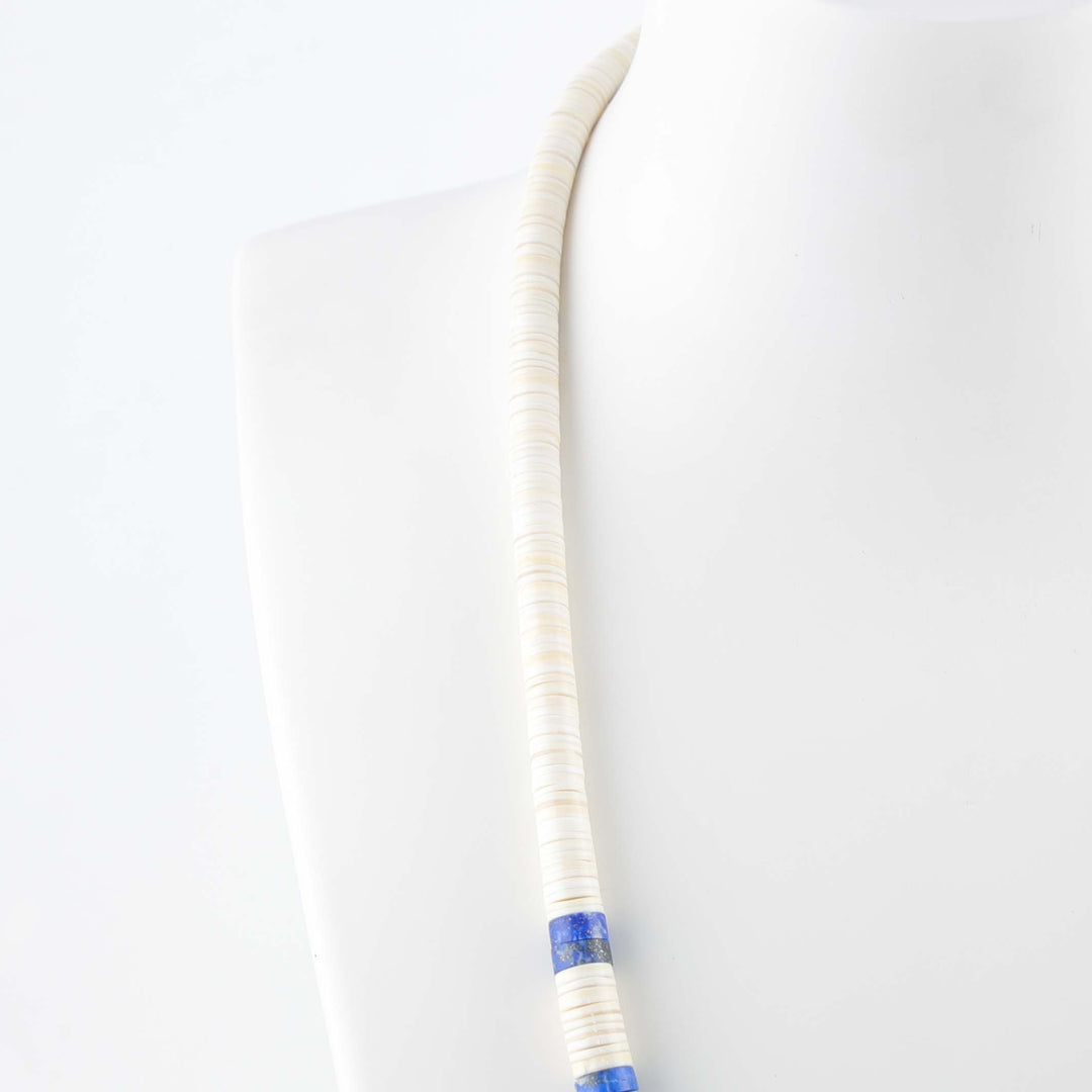 Lapis and Shell Necklace