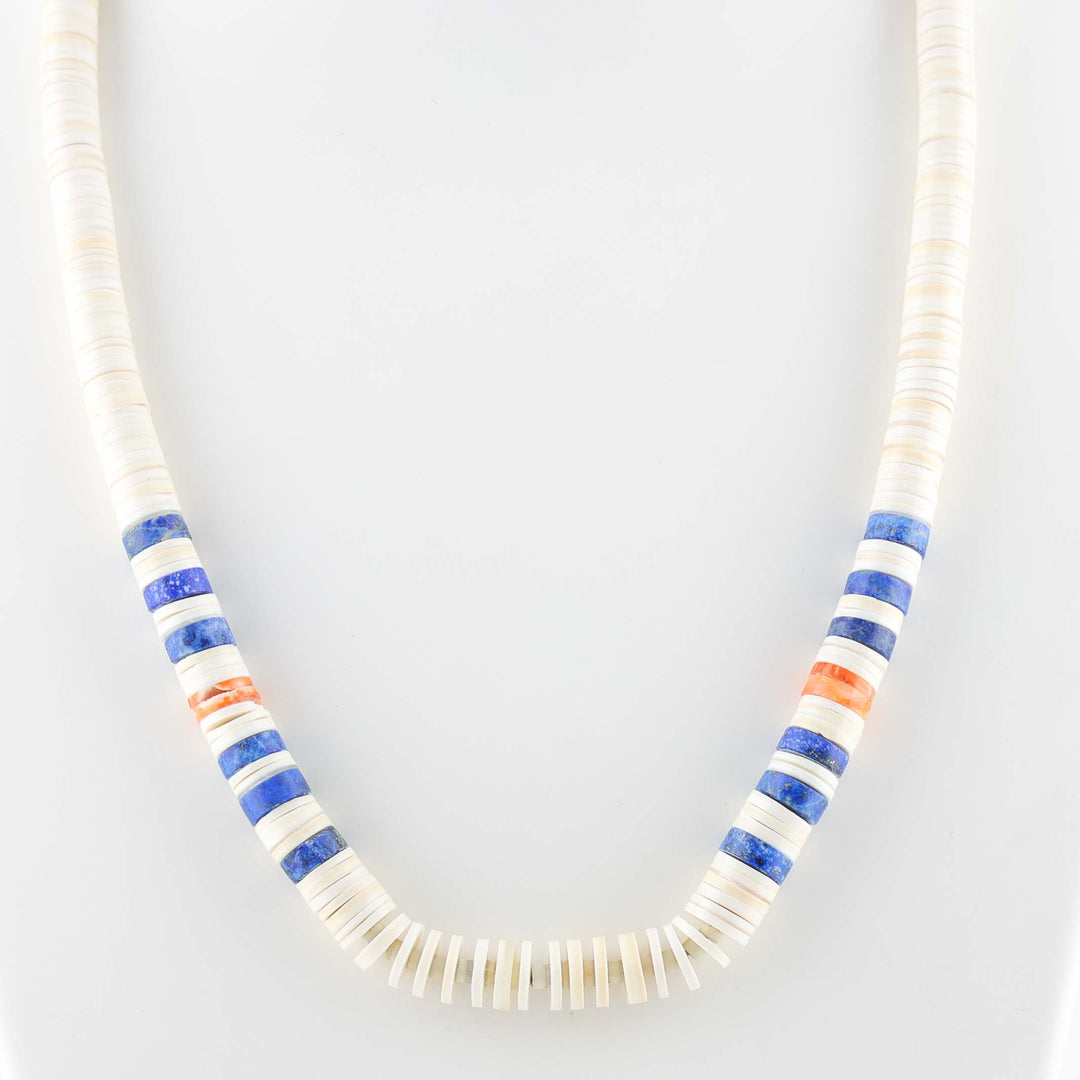 Lapis and Shell Necklace