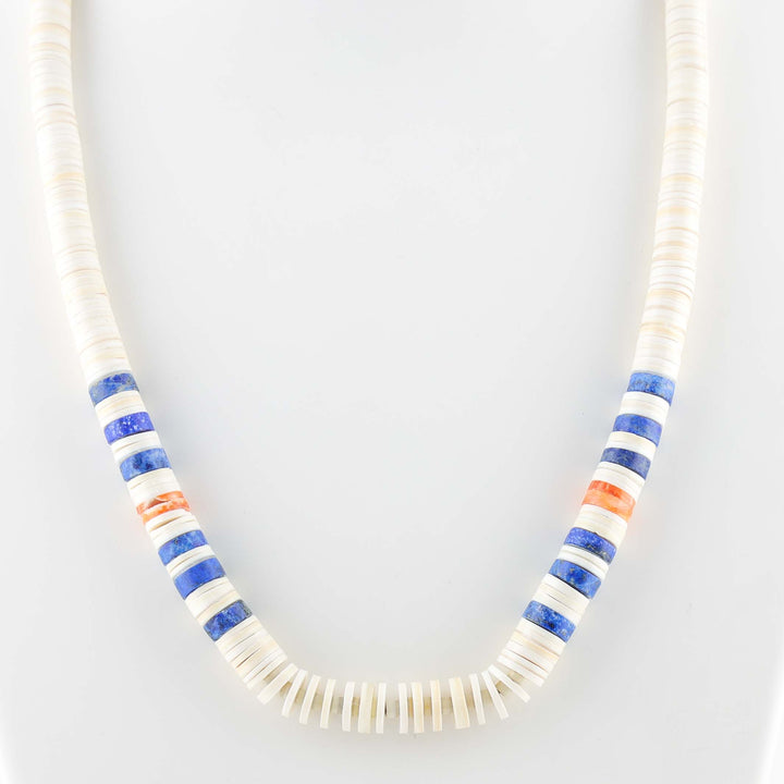 Lapis and Shell Necklace
