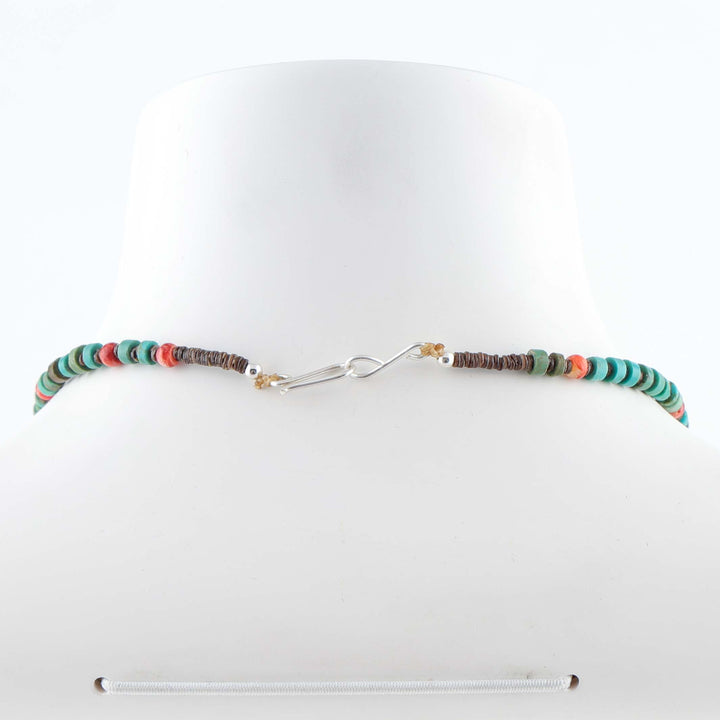 Turquoise and Spiny Oyster Necklace