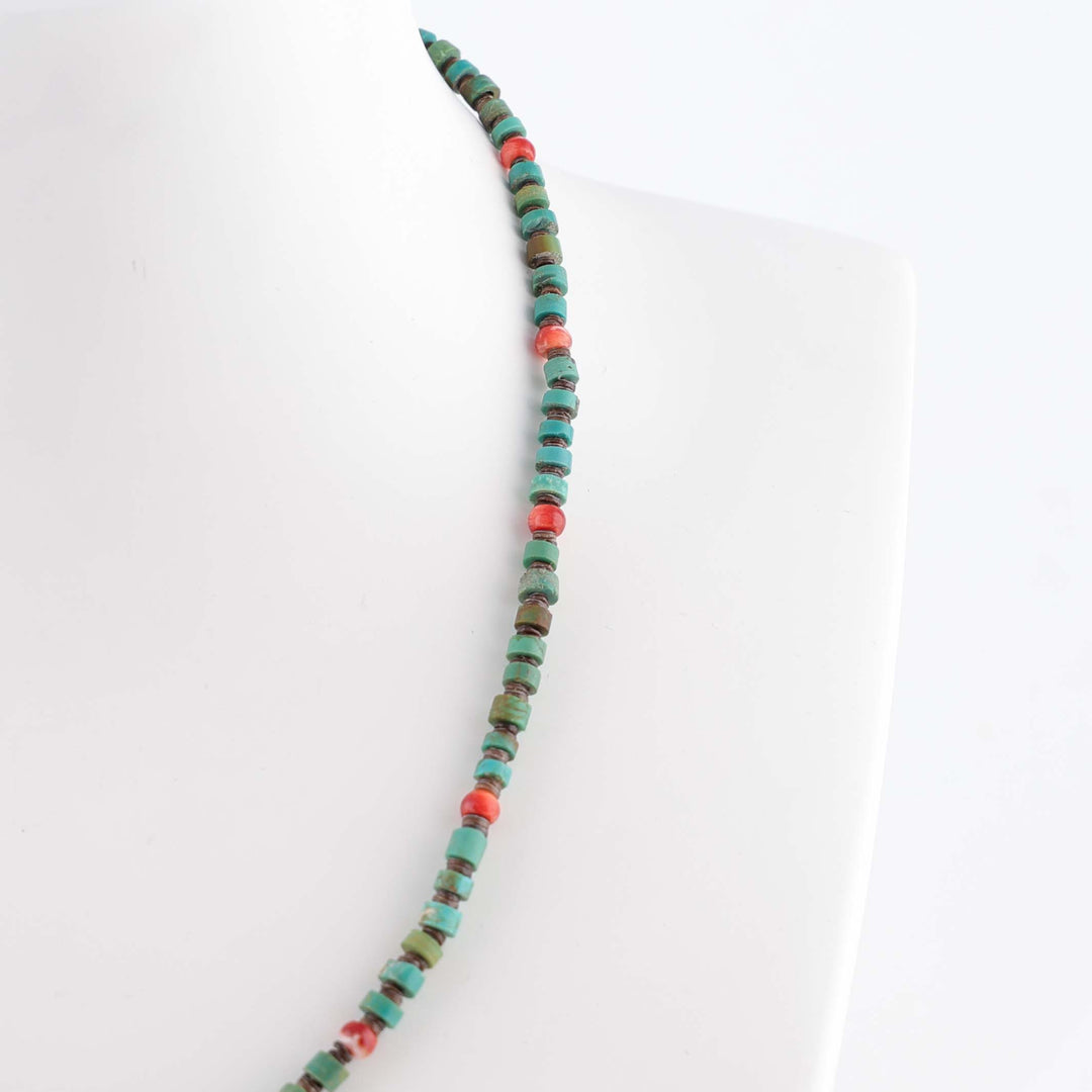 Turquoise and Spiny Oyster Necklace