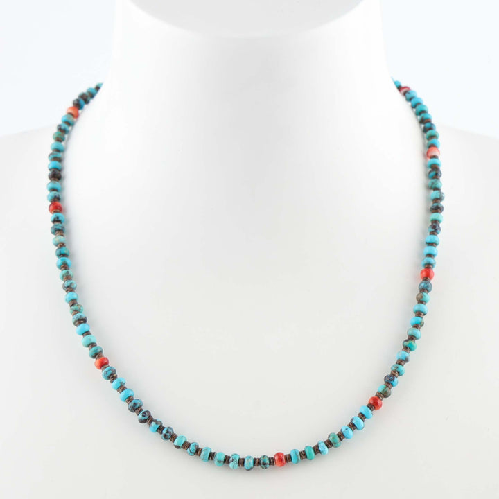 Turquoise and Spiny Oyster Necklace