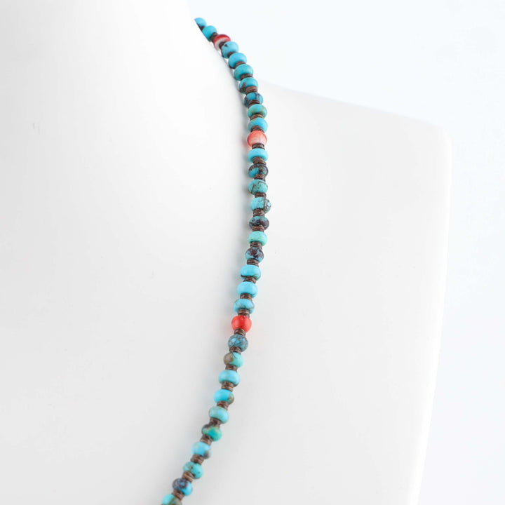 Turquoise and Spiny Oyster Necklace