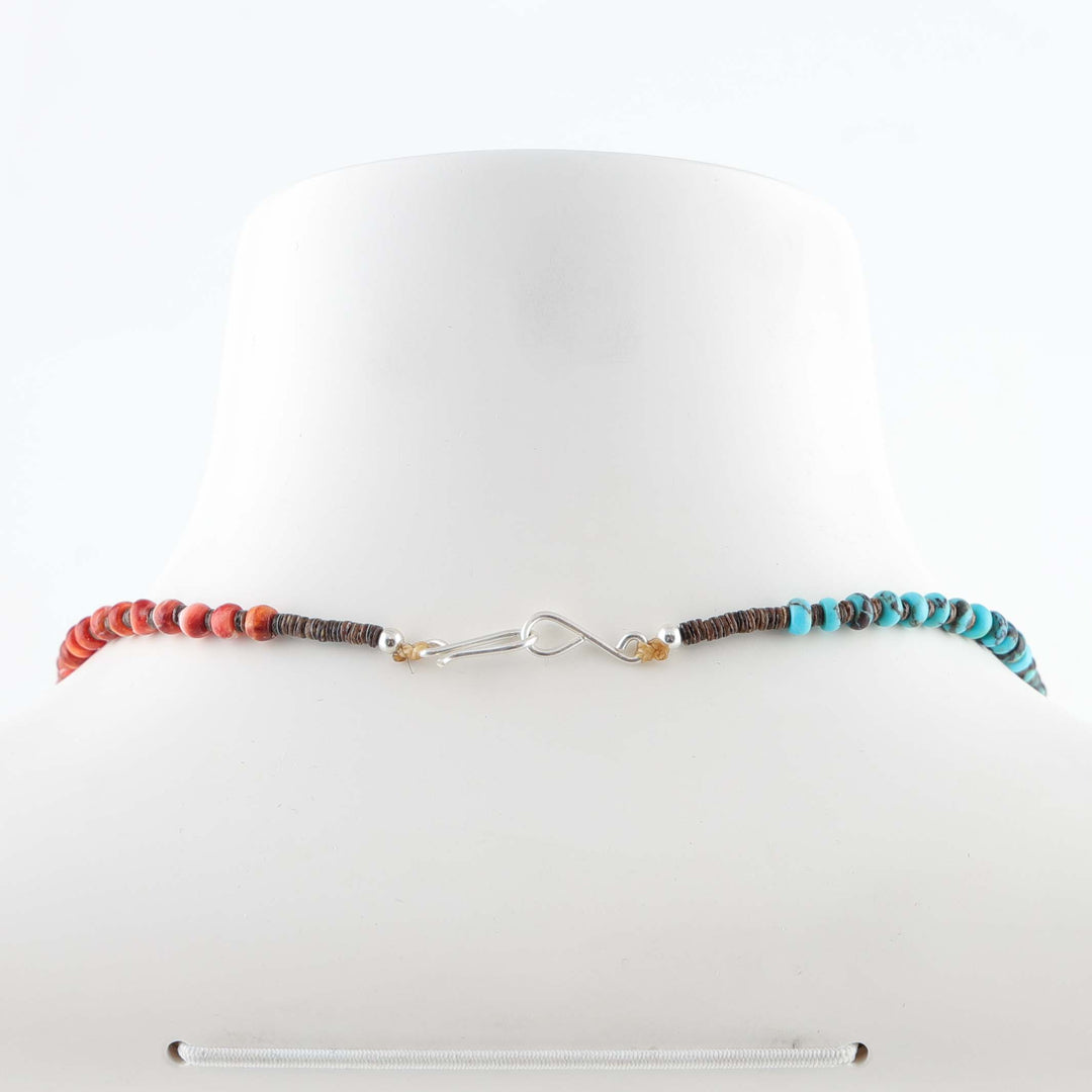 Turquoise and Spiny Oyster Necklace