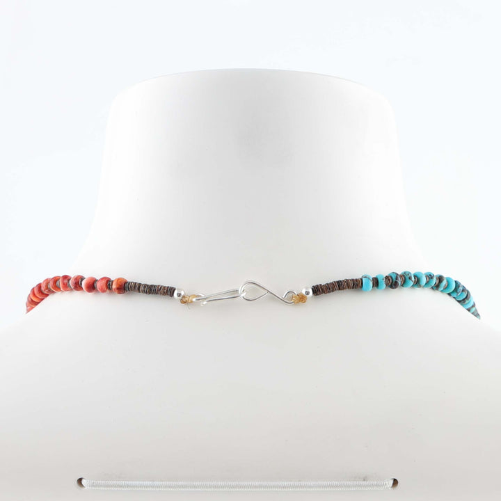 Turquoise and Spiny Oyster Necklace