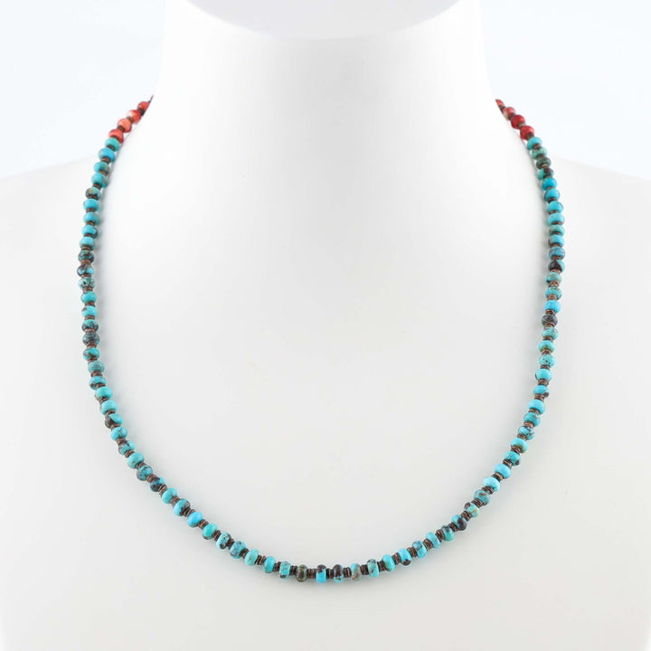 Turquoise and Spiny Oyster Necklace
